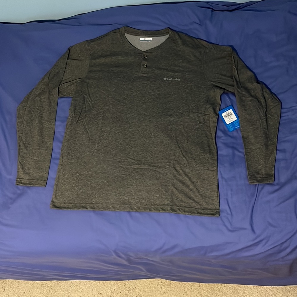 Columbia OMNI-WICK Grey Men’s Large Long Sleeve Shirt